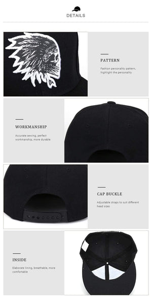 Planet Gates Embroidery Skull baseball caps hats hip hop snapbacks flat brim bones gorra sports snapback caps for men women unisex