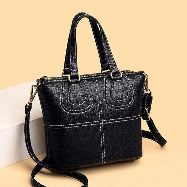 Embroidery Thread High Quality PU Leather Women Handbags Tote Bags Small Shoulder Bag Crossbody