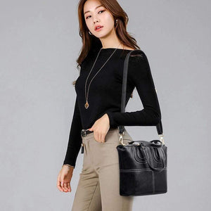 Embroidery Thread High Quality PU Leather Women Handbags Tote Bags Small Shoulder Bag Crossbody