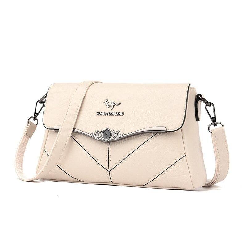 Embroidery Women's Designer Handbags High Quality Leather Women Totes Ladies Plaid Shoulder