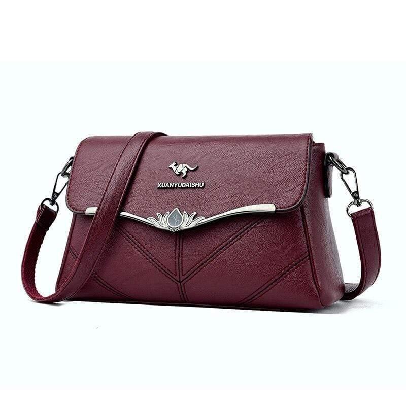 Embroidery Women's Designer Handbags High Quality Leather Women Totes Ladies Plaid Shoulder