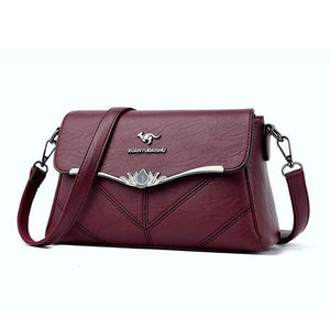 Embroidery Women's Designer Handbags High Quality Leather Women Totes Ladies Plaid Shoulder