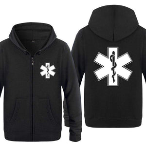 Planet Gates Emergency Ambulance Printed Hoodies Men Brand Fleece Long Sleeve Mens Jacket Sweatshirt Coat Winter Hoody Moletom Sudaderas