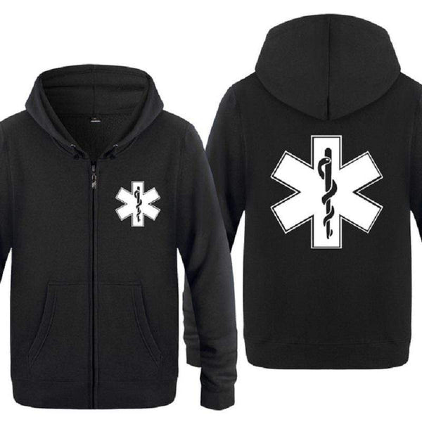 Planet Gates Emergency Ambulance Printed Hoodies Men Brand Fleece Long Sleeve Mens Jacket Sweatshirt Coat Winter Hoody Moletom Sudaderas