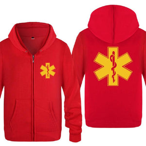 Planet Gates Emergency Ambulance Printed Hoodies Men Brand Fleece Long Sleeve Mens Jacket Sweatshirt Coat Winter Hoody Moletom Sudaderas
