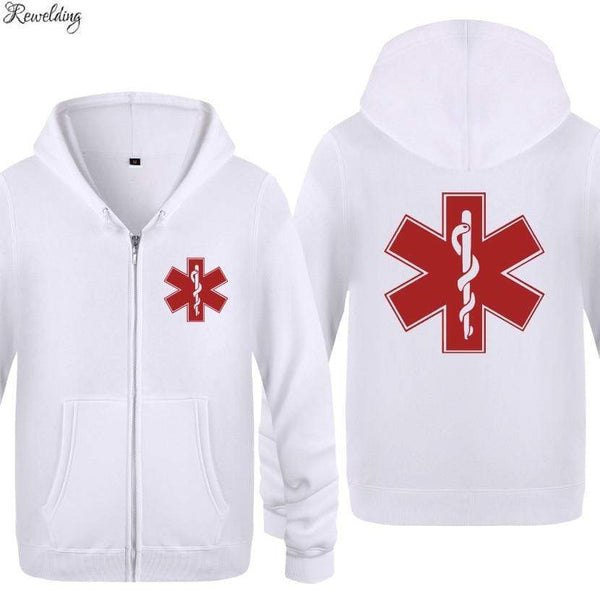 Planet Gates Emergency Ambulance Printed Hoodies Men Brand Fleece Long Sleeve Mens Jacket Sweatshirt Coat Winter Hoody Moletom Sudaderas
