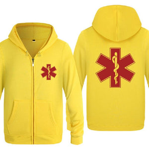 Planet Gates Emergency Ambulance Printed Hoodies Men Brand Fleece Long Sleeve Mens Jacket Sweatshirt Coat Winter Hoody Moletom Sudaderas