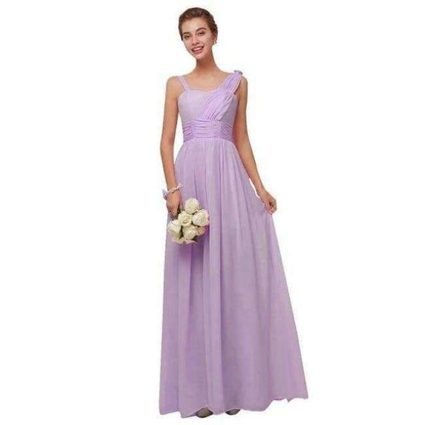 Planet Gates Emily Bridesmaid Dresses 2018 Chiffon Long Pink  A-Line Sleeveless Wedding Party Prom Girl Dresses Graduation