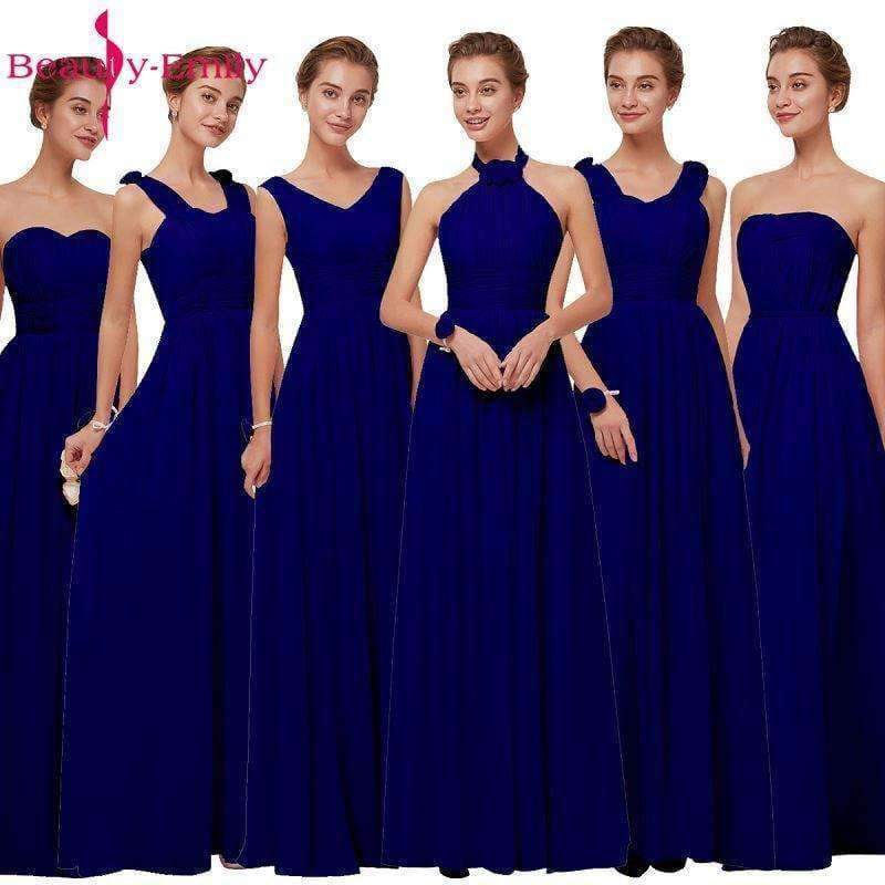 Planet Gates Emily Bridesmaid Dresses 2018 Chiffon Long Pink  A-Line Sleeveless Wedding Party Prom Girl Dresses Graduation