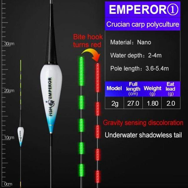 Planet Gates EMPEROR 2g Fishing Smart Electronic Float Gravity Sensor Led 2g 5g 7g 10g Great Buoyancy 2021 Pose Bobbers CR425 Battery Glow Stick Summer