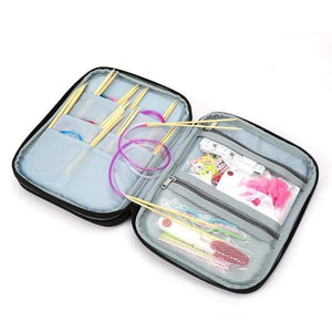 Planet Gates Empty Knitting Needles Pouch Storage Bag Crochet Hooks Sewing Supplies Organizer For Needle Scissors Ruler Sewing Accessory Case