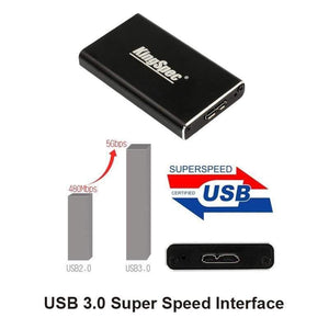 Enclosure adapter for mSATA to USB 3.0 HDD Hard Drive External Enclosure For mSATA SSD Case Box