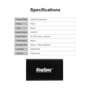 Enclosure adapter for mSATA to USB 3.0 HDD Hard Drive External Enclosure For mSATA SSD Case Box