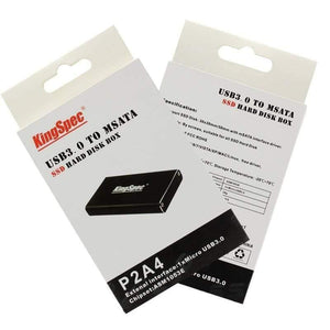 Enclosure adapter for mSATA to USB 3.0 HDD Hard Drive External Enclosure For mSATA SSD Case Box