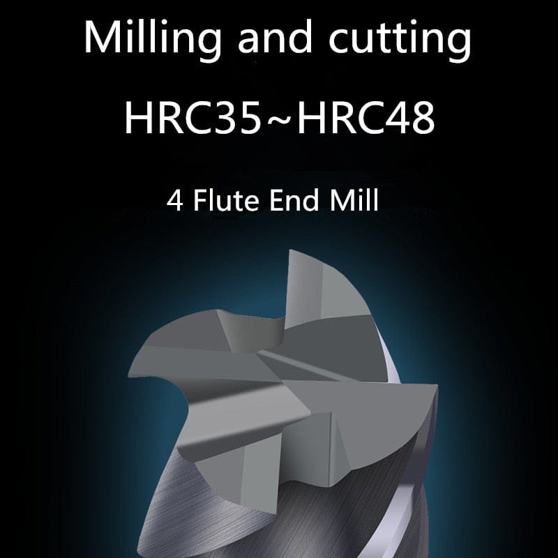 Planet Gates Endmill HRC50 4 Flute High quality Alloy Carbide Tungsten Steel Milling Cutter End Mill 3mm 4mm 5mm 6mm 8mm 10mm Milling Tools