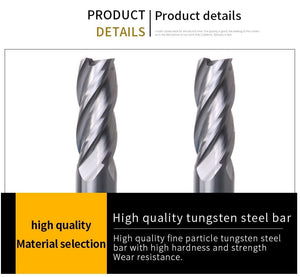Planet Gates Endmill HRC50 4 Flute High quality Alloy Carbide Tungsten Steel Milling Cutter End Mill 3mm 4mm 5mm 6mm 8mm 10mm Milling Tools