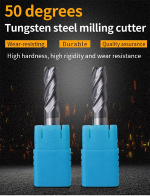 Planet Gates Endmill HRC50 4 Flute High quality Alloy Carbide Tungsten Steel Milling Cutter End Mill 3mm 4mm 5mm 6mm 8mm 10mm Milling Tools