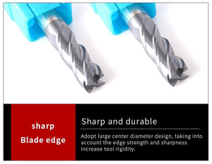 Planet Gates Endmill HRC50 4 Flute High quality Alloy Carbide Tungsten Steel Milling Cutter End Mill 3mm 4mm 5mm 6mm 8mm 10mm Milling Tools
