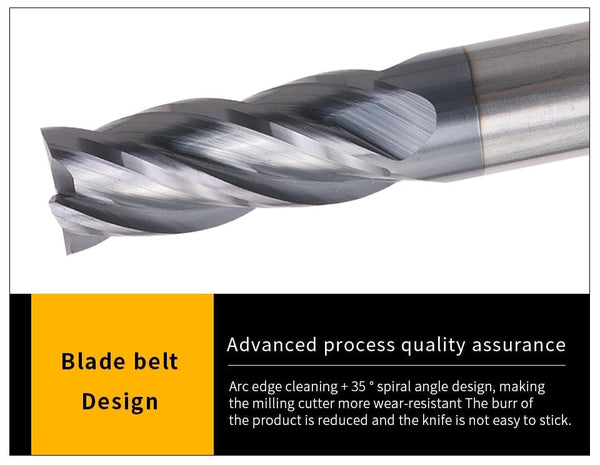 Planet Gates Endmill HRC50 4 Flute High quality Alloy Carbide Tungsten Steel Milling Cutter End Mill 3mm 4mm 5mm 6mm 8mm 10mm Milling Tools