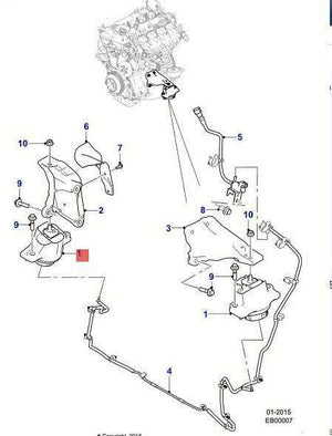 Planet Gates Engine Motor Mount Mounting Support Transmission Mount  for  Jaguar XE T4N3780