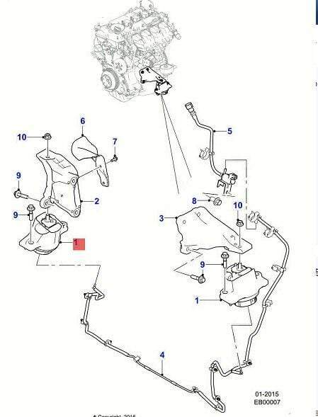 Planet Gates Engine Motor Mount Mounting Support Transmission Mount  for  Jaguar XE T4N3780