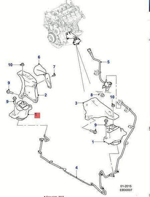 Planet Gates Engine Motor Mount Mounting Support Transmission Mount  for  Jaguar XE T4N3780