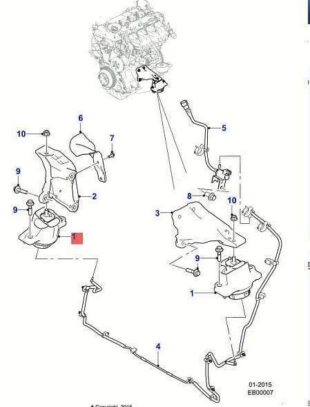 Planet Gates Engine Motor Mount Mounting Support Transmission Mount  for  Jaguar XE T4N3780