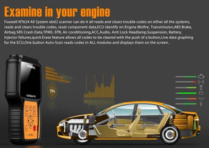 Planet Gates English NT624 Pro OBD OBD2 Scanner Airbag SAS ABS Oil Service EPB Reset Full System Car Diagnostic Tool ODB2 OBD 2 Auto Scanner