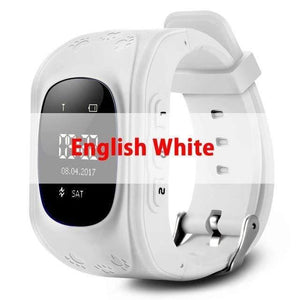 Planet Gates English white GPS smart Kids children's watch SOS call location finder child locator tracker anti-lost monitor baby watch IOS & Android