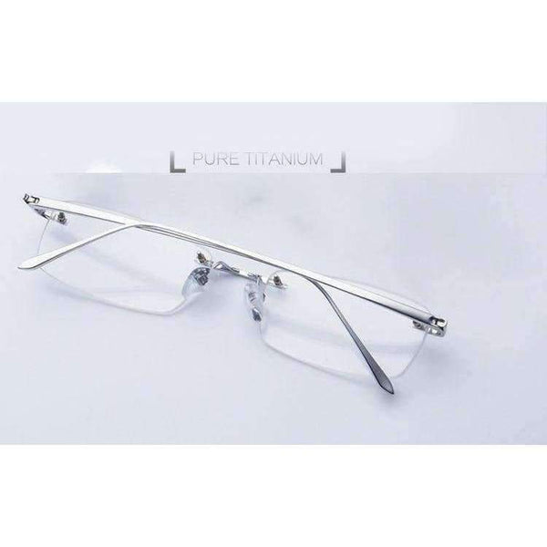 Planet Gates EOOUOOE Design Pure Titanium Women Men Unisex Rimless Glasses Prescriptio Spectacles Oculos Eyewear Gafas Opticas Glasse Frame
