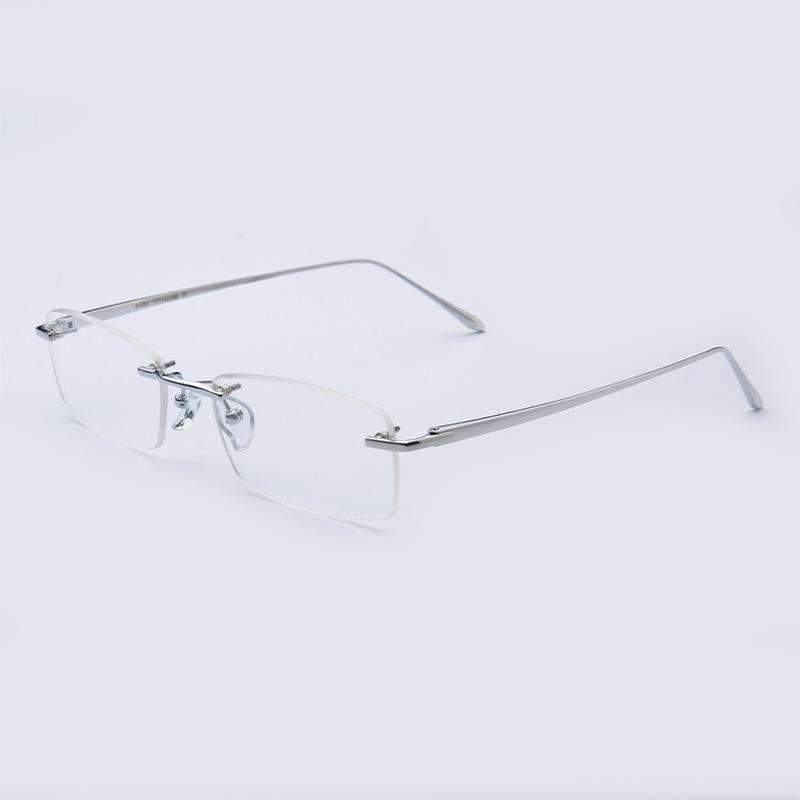 Planet Gates EOOUOOE Design Pure Titanium Women Men Unisex Rimless Glasses Prescriptio Spectacles Oculos Eyewear Gafas Opticas Glasse Frame
