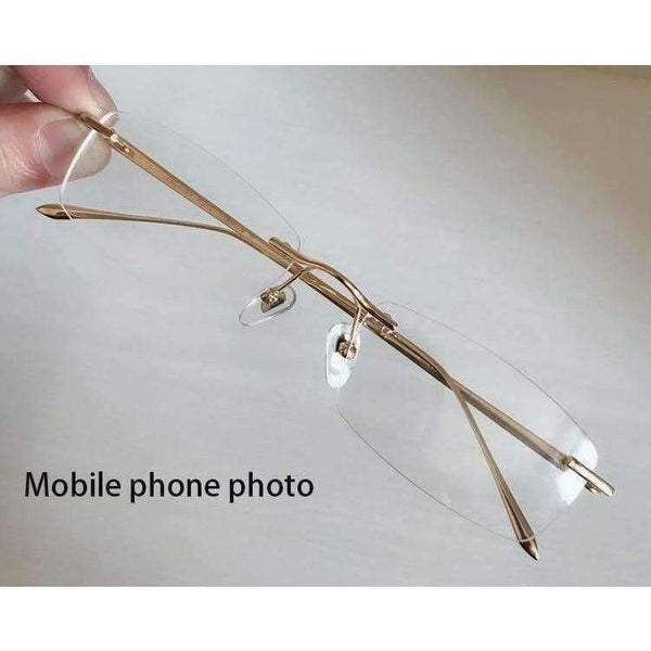 Planet Gates EOOUOOE Design Pure Titanium Women Men Unisex Rimless Glasses Prescriptio Spectacles Oculos Eyewear Gafas Opticas Glasse Frame