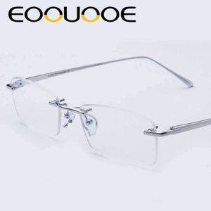 Planet Gates EOOUOOE Design Pure Titanium Women Men Unisex Rimless Glasses Prescriptio Spectacles Oculos Eyewear Gafas Opticas Glasse Frame