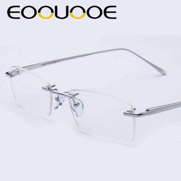 Planet Gates EOOUOOE Design Pure Titanium Women Men Unisex Rimless Glasses Prescriptio Spectacles Oculos Eyewear Gafas Opticas Glasse Frame