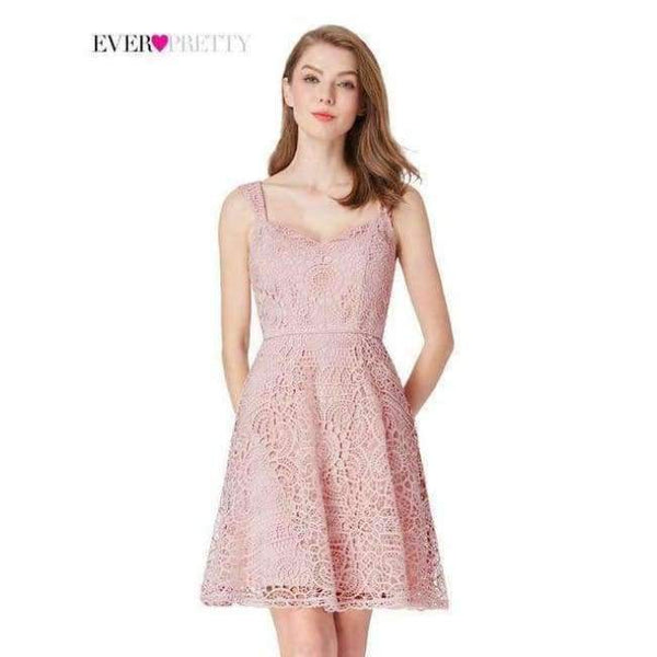 Planet Gates EP04038PK / 6 Cocktail Dresses Pink Chiffon Short Dresses Elegant Ever Pretty EP03535 A Line 2018 Special Occasion Party Dresses
