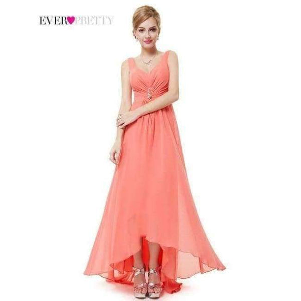 Planet Gates EP09983CO / 4 Evening Dresses Ever-Pretty  Sexy One Shoulder Chiffon Fashion 2018 Fashion Vestidos Evening Dresses