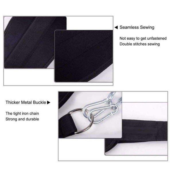 Planet Gates Equipments Dip Belt Weight Lifting Gym Body Waist Strength Training Power Building Dipping Chain Pull Up