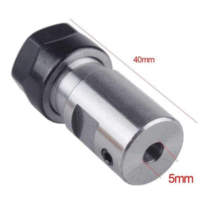 Planet Gates ER11 Collet Chuck Motor Shaft Extension Rod Spindle Collet Lathe Tools Holder Inner 5mm For CNC Milling Machine