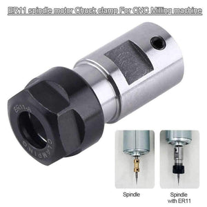 Planet Gates ER11 Collet Chuck Motor Shaft Extension Rod Spindle Collet Lathe Tools Holder Inner 5mm For CNC Milling Machine