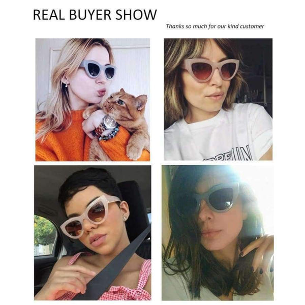 Planet Gates ESNBIE Pink Sunglasses Women Cat Eye Vintage Sun Glasses Sexy lunette de soleil femme oculos UV400 Glasses Female Eyewear