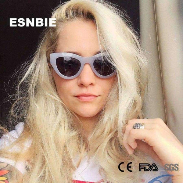 Planet Gates ESNBIE Pink Sunglasses Women Cat Eye Vintage Sun Glasses Sexy lunette de soleil femme oculos UV400 Glasses Female Eyewear