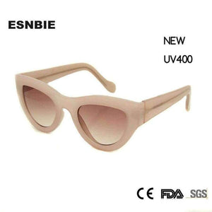 Planet Gates ESNBIE Pink Sunglasses Women Cat Eye Vintage Sun Glasses Sexy lunette de soleil femme oculos UV400 Glasses Female Eyewear