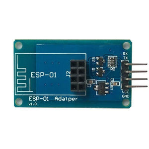 Planet Gates ESP8266 ESP-01 Serial WiFi Wireless Adapter Module 3.3V 5V Esp01 Breakout PCB Adapters Compatible For arduino