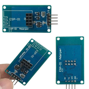 Planet Gates ESP8266 ESP-01 Serial WiFi Wireless Adapter Module 3.3V 5V Esp01 Breakout PCB Adapters Compatible For arduino