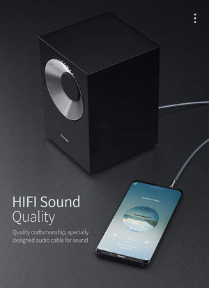 Planet Gates Essager Aux Cable Speaker Wire 3.5mm Jack Audio Cable For Car Headphone Adapter Male Jack to Jack 3.5 mm Cord For Samsung Xiaomi