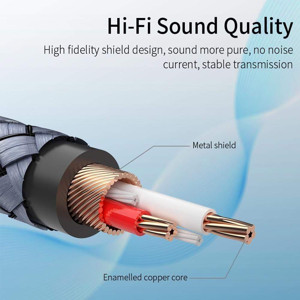 Planet Gates Essager RCA Audio Cable Jack 3.5 to 2 RCA Cable 3.5mm Jack to 2RCA Male Splitter Aux Cable for TV PC Amplifiers DVD Speaker Wire