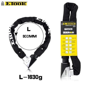 Planet Gates ET555-L Bike Chain Lock Motorcycle Lock Bicycle Accessories Anti 12 Ton Hydraulic Shear Reflective Cloth Swiss Technology Cylinder