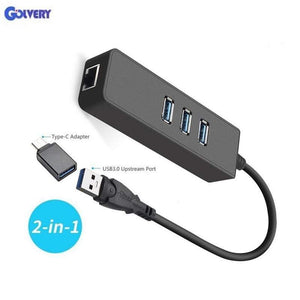 Planet Gates Ethernet Adapter Portable USB 3.0 to RJ45 10/100 /1000 Mbps Network LAN Wired Adapter