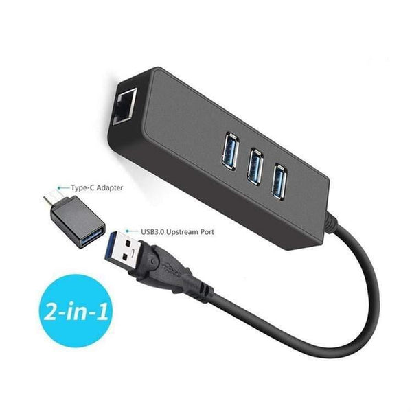 Planet Gates Ethernet Adapter Portable USB 3.0 to RJ45 10/100 /1000 Mbps Network LAN Wired Adapter