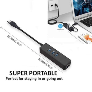 Planet Gates Ethernet Adapter Portable USB 3.0 to RJ45 10/100 /1000 Mbps Network LAN Wired Adapter